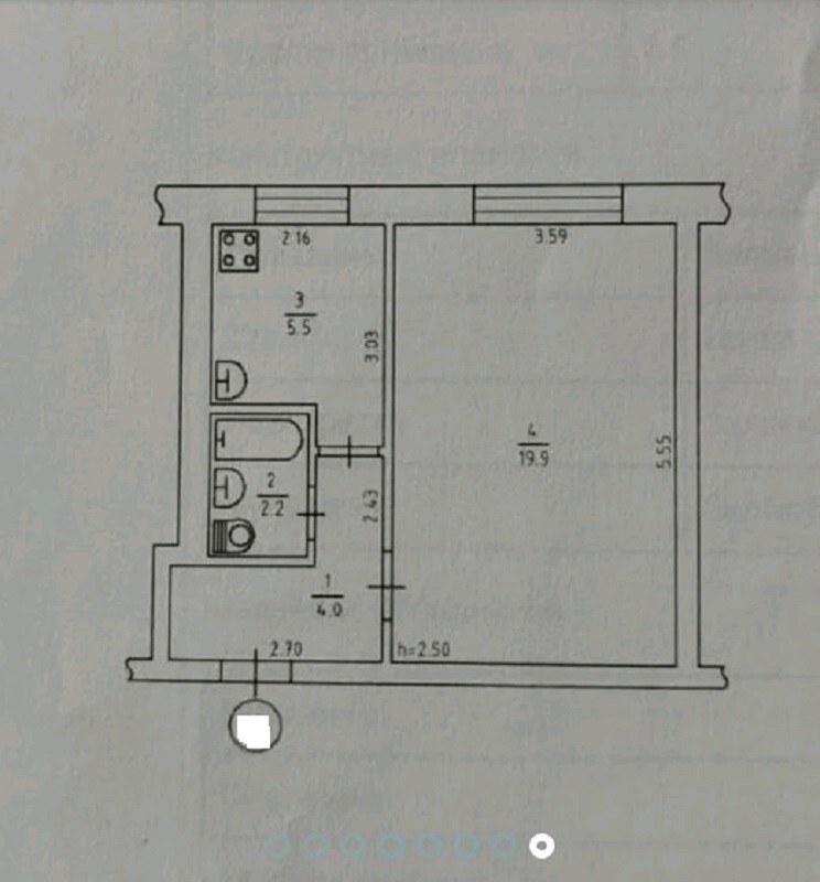 Продажа, 1-комн. вторичка, 32 м<sup>2</sup>, поверх 1/5